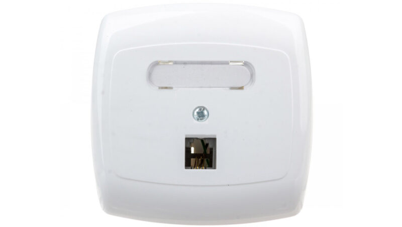 BINGO GNIAZDO TELEFONICZNE POJEDYŃCZE RJ11 Z TABLI. OPISOWĄ