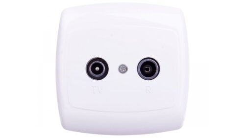 BINGO GNIAZDO ANTENOWE RD/TV BIAŁE