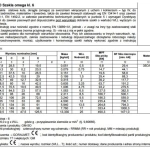 SZEKLA OMEGA KL.6 GM-SO 0.5T WLL
