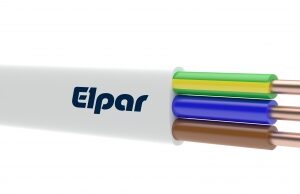 PRZEWÓD YDYP 3X2,5 ŻO BIAŁY 300/500V