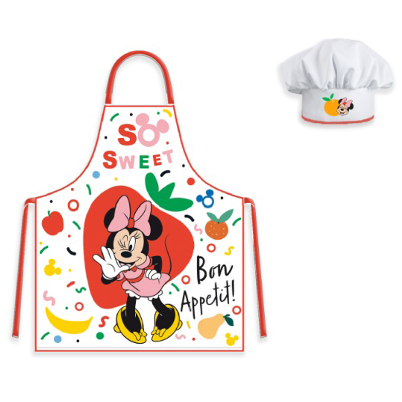 fartuszek-dzieciecy-z-czapka-minnie-002 Fartuszek dziecięcy z czapką Minnie 002
