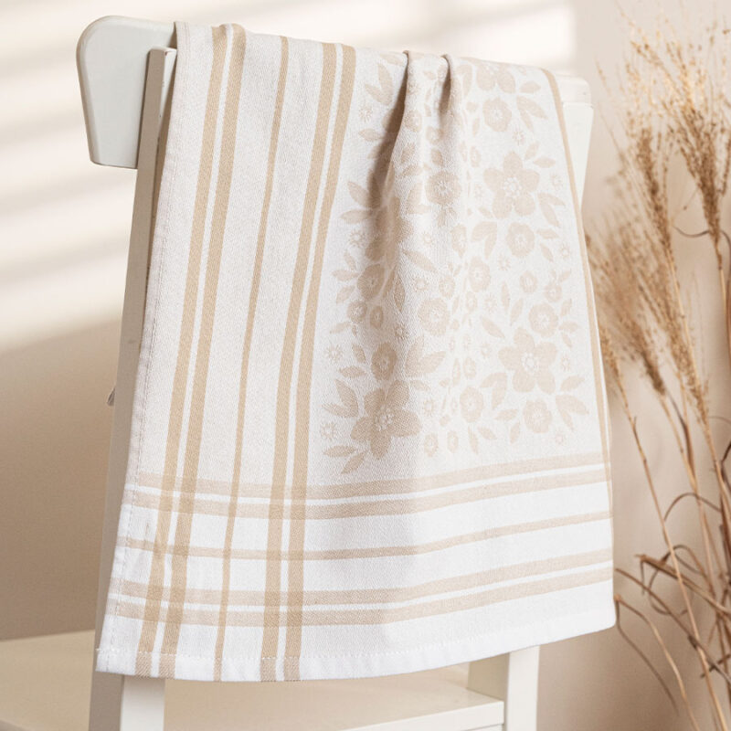 FIOŁKA Ścierka kuchenna, rozmiar 50x70cm, kolor beżowy 002 (promocja)