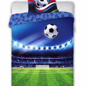 Pościel bawełna 160x200+1p70x80 Piłka Nożna Boisko