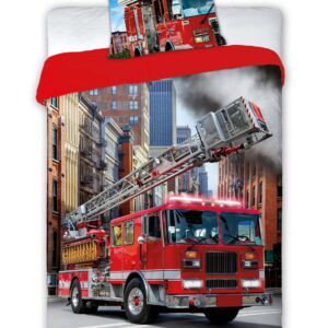 Pościel bawełna 160x200+1p70x80 Wóz Strażacki