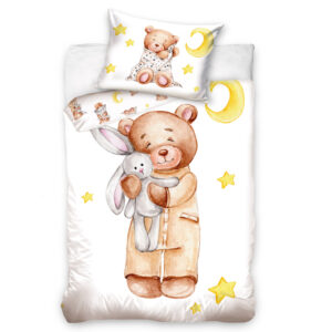 Pościel bawełna 90x120 + 40x60 Misio