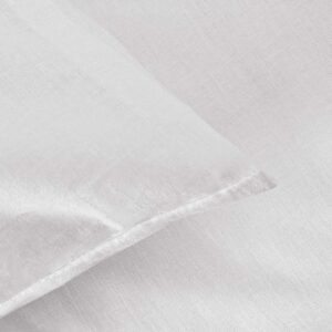 Poszewka hotelowa na zakładkę GŁADKA biała/50x70