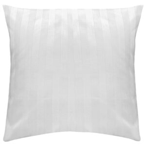 Poszewka hotelowa na zakładkę PASY 2cm biała/40x40