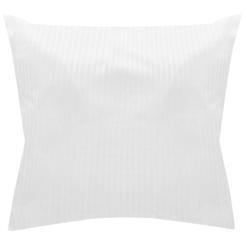 Poszewka hotelowa na zakładkę PASY 4mm biała/40x40