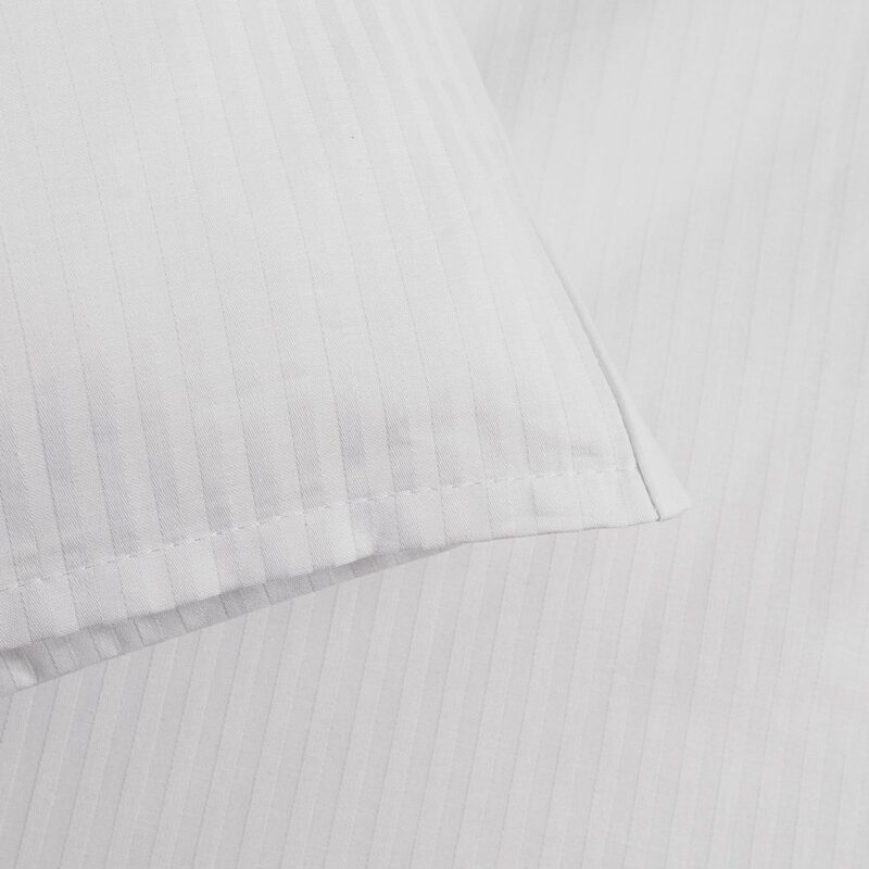 Poszewka hotelowa na zakładkę PASY 4mm biała/40x40