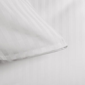 Poszwa hotelowa na zakładkę PASY 1cm biała/140x200