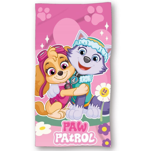 Ręcznik bawełniany 70x140 Psi Patrol róż