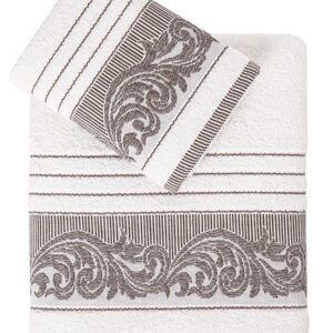 Ręcznik bawełniany frotte MERVAN/3735/cream 50x90+70x140 kpl.