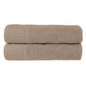 Ręcznik D Bawełna 100% Solano Beż + Ciemny Brąz (P) 2x50x90+2x70x140 kpl.