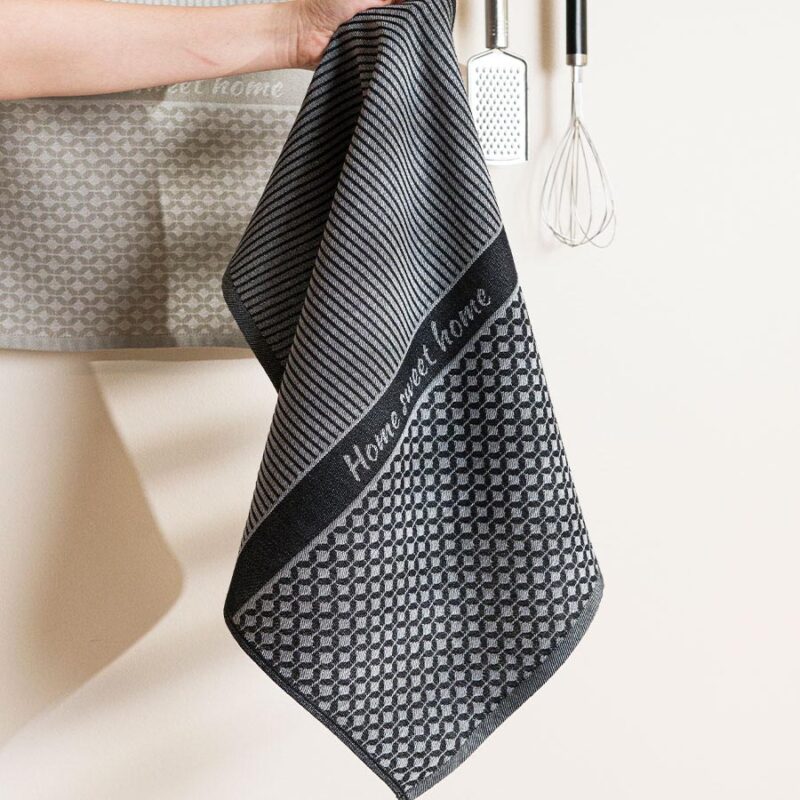 sweet-home-scierka-kuchenna-rozmiar-50x70cm-kolo SWEET HOME Ścierka kuchenna, rozmiar 50x70cm, kolor czarny 007 (promocja)