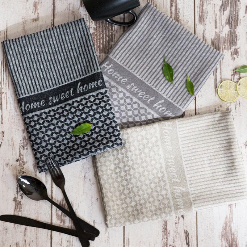 sweet-home-scierka-kuchenna-rozmiar-50x70cm-kolo SWEET HOME Ścierka kuchenna, rozmiar 50x70cm, kolor czarny 007 (promocja)